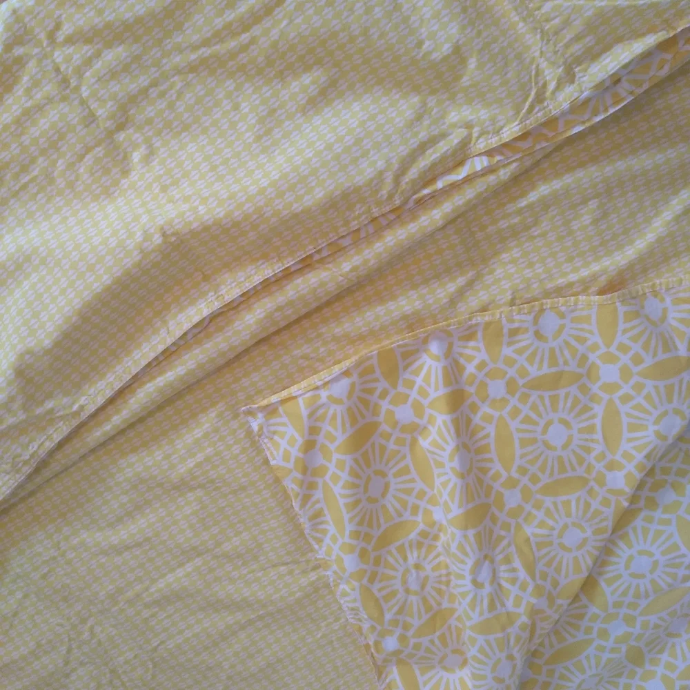 City Loft Duvet Cover Set Full / Queen Size Yellow White